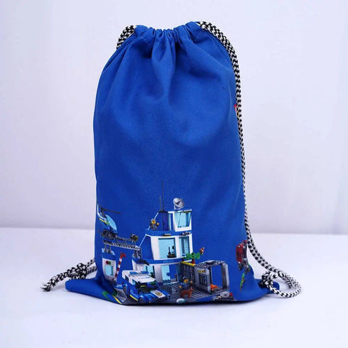 Personalized Drawstring Bag with Box Pouch Combo for Kids